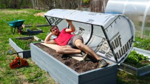 Дачники в Восторге!!! Простейшая и Бюджетная Идея! Парник своими руками с откидным верхом.