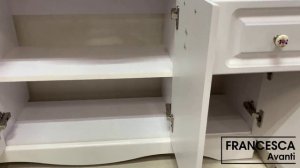 Тумба с раковиной Francesca Империя 120 белый (2ящ+4дв., ум. Классик 120)