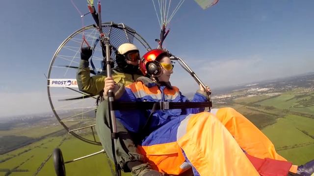 прекрасный полет на парашюте с пропеллером от ProstoLeti.ru в Разметелево смотреть онлайн