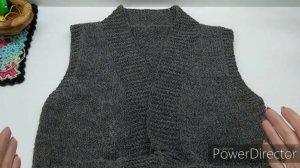 МК простой жилет спицами// Как связать простой жилет спицами// Жилет спицами
