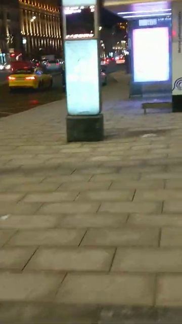 Экскурсии по Москве, Маяковская, отель Пекин, вид ночью смотреть онлайн