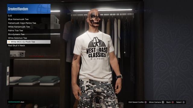 checking out the White WCC DJ Pooh Tee in Grand Theft Auto 5 Online смотреть онлайн
