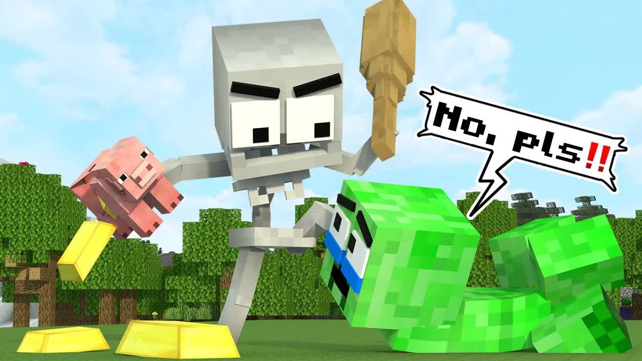 Грустная история Крипера, бедный Крипер – Анимация для МАЙНКРАФТ