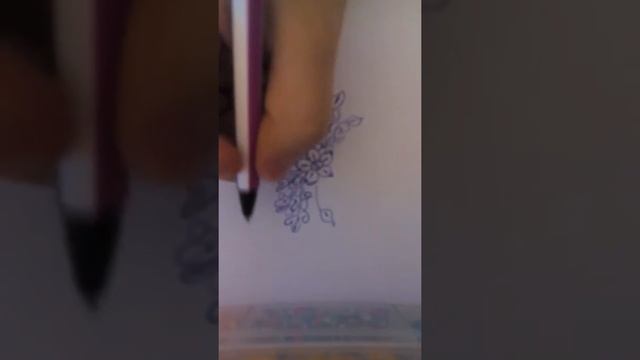 как нарисовать цветок узор! смотреть онлайн