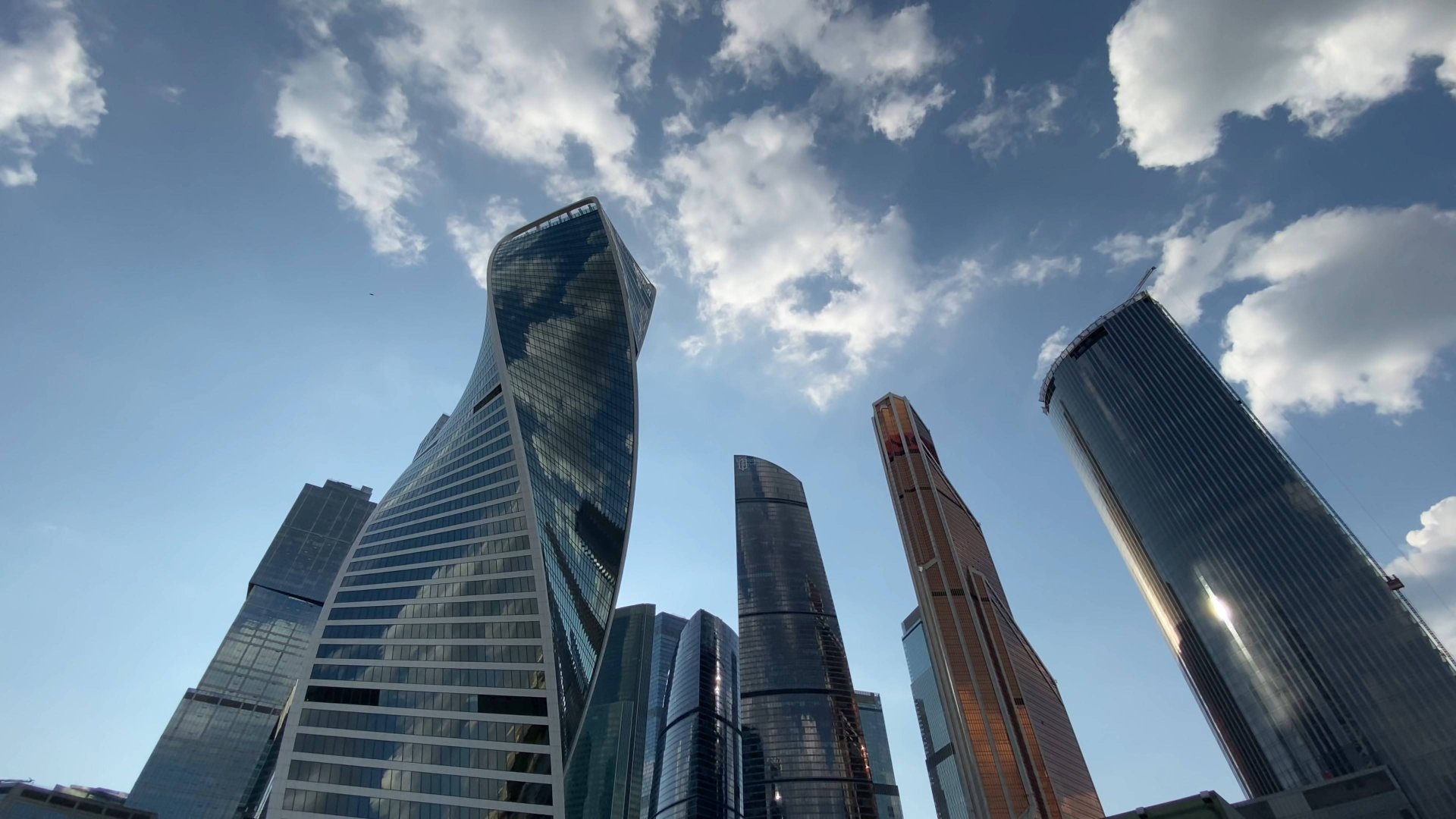 4K.Walking Streets Moscow. Moscow City. смотреть онлайн