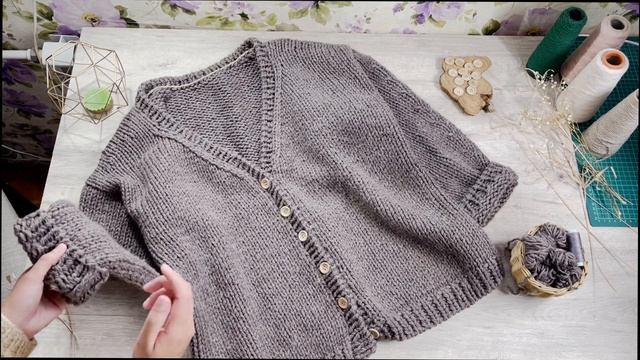 💡ОТКРЫВАЮ СЕКРЕТ вязания кардигана. Как это связано #5