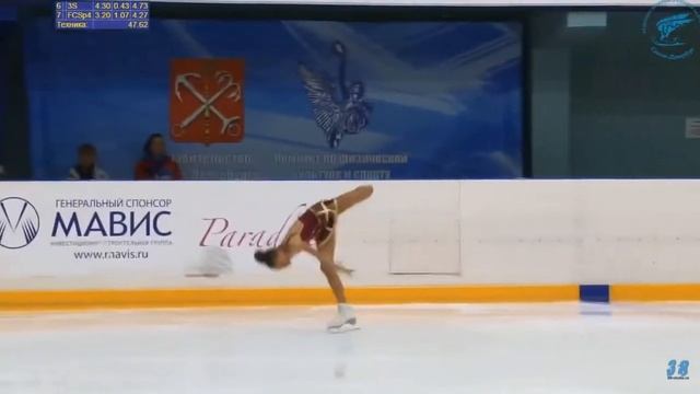 Арина Кшецкая ПП КМС 1 этап Кубка Санкт-Петербурга 2019 смотреть онлайн