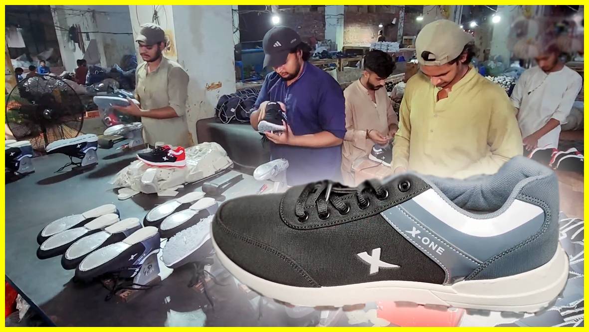 Процесс производства кроссовок, как это делают в Пакистане! смотреть онлайн