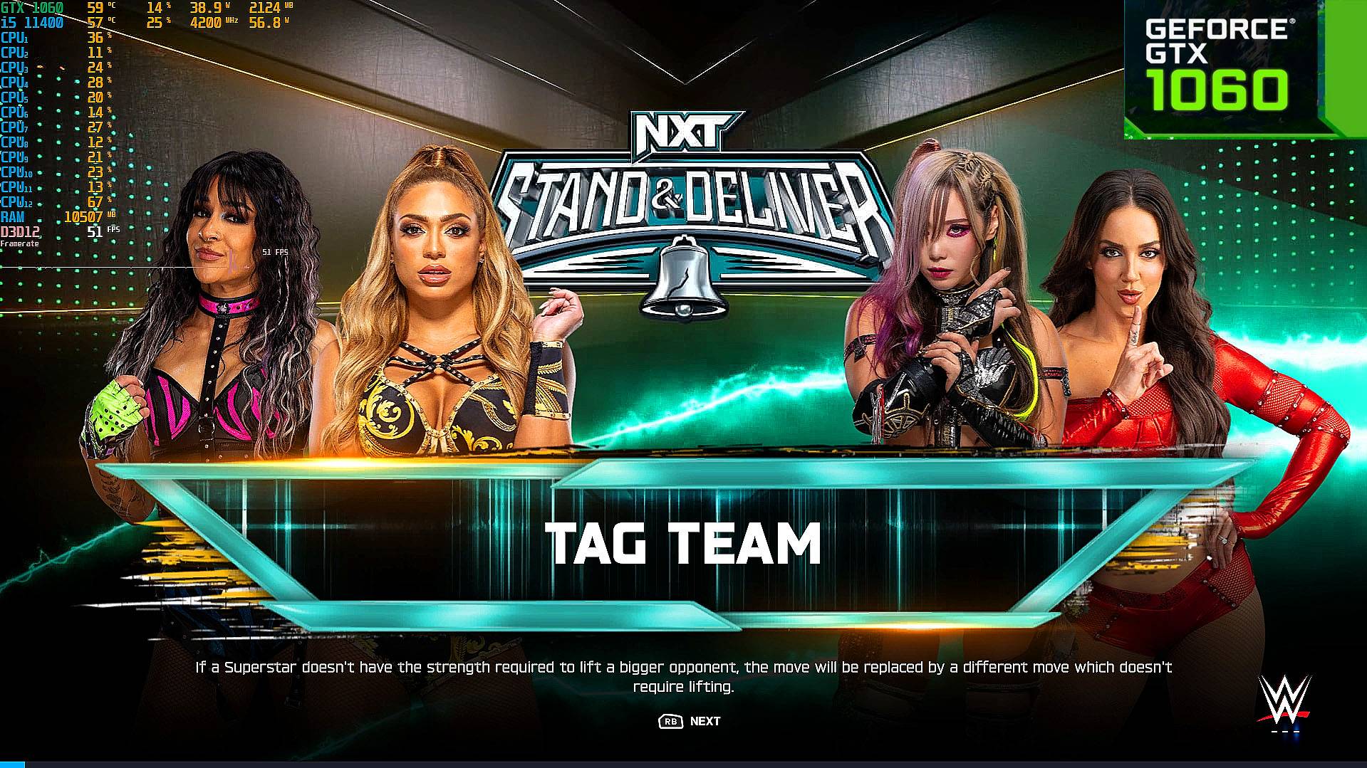 WWE 2k25 - GTX 1060 3GB