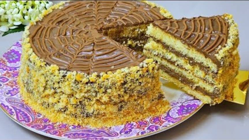 Вкуснее не ела! Торт "Бедный студент" готовится за пару минут и тает во рту! смотреть онлайн