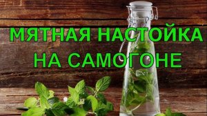 МЯТНАЯ НАСТОЙКА НА САМОГОНЕ