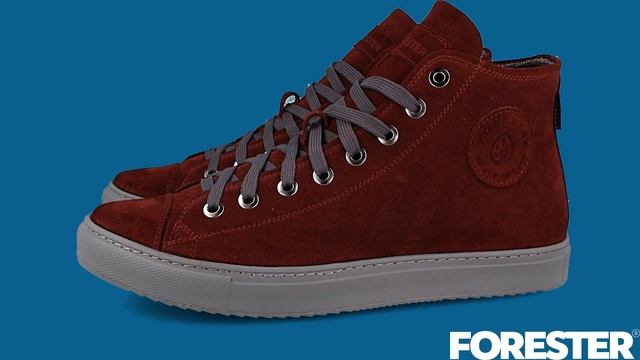 Мужские кеды Forester Vintage Bordeau 132125-481 ИНТЕРНЕТ-МАГАЗИН ОБУВИ KEDOFF.NET смотреть онлайн