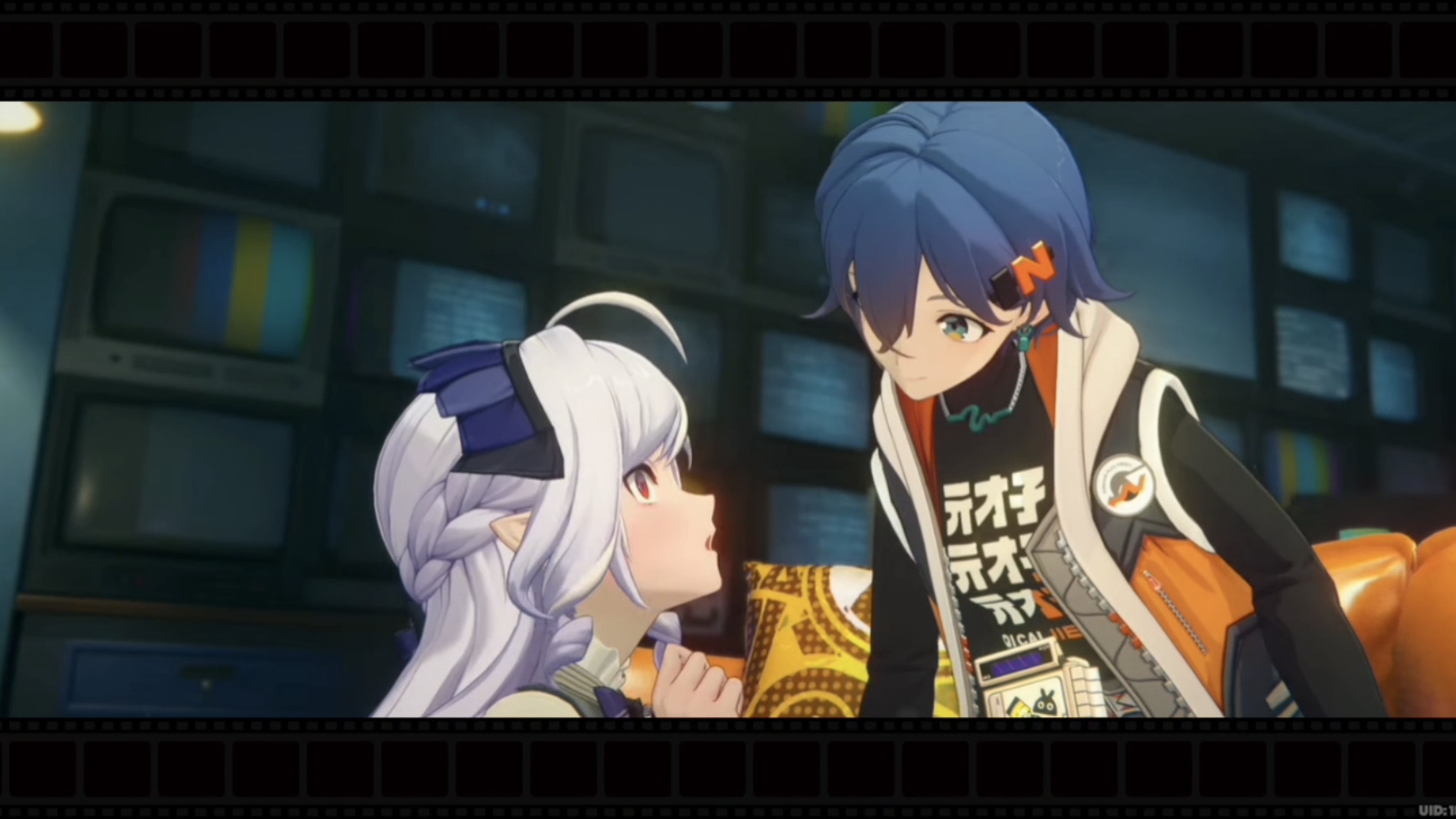 Вивиан в комнате Белль ZenlessZoneZero Кат-Сцена ZenlessZoneZero/ЗенлесЗонЗиро