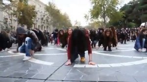 Танец на улицах Баку.Флешмоб-флешмоб.