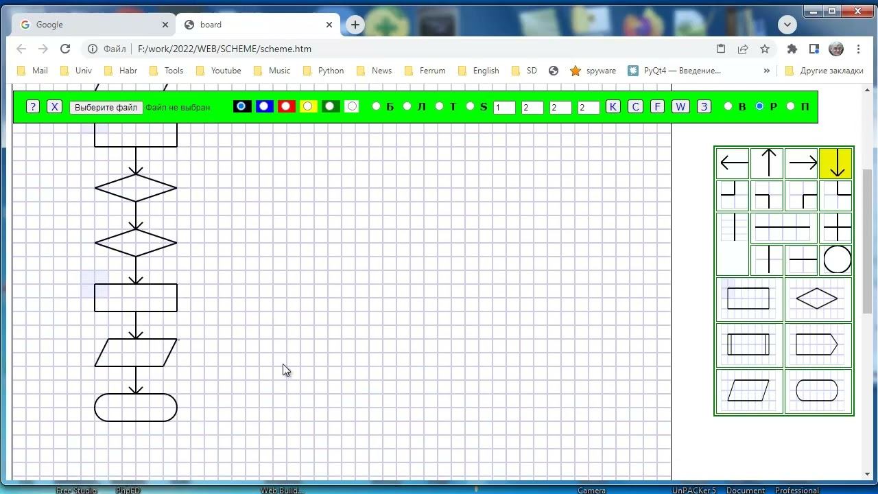 wb064 HTML строим блок-схему программы смотреть онлайн