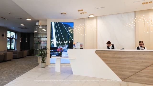 Светодиодный экран для отеля, Роза Хутор, отель «Азимут» | ДжиТи Лайт смотреть онлайн