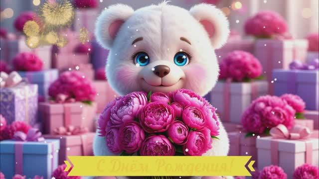 С Днём Рождения! Поздравление Открытка Видео ШИКАРНОЕ смотреть онлайн