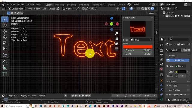 Blender Quick Tip: The Neon text addon смотреть онлайн