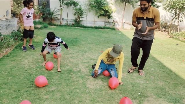 Balloon Blast Game Challenge | Balloon Bursting | Comedy Video | Hariom Katya | Part 1 | 🙅🙆🥴🎉 смотреть онлайн