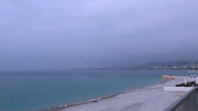 Promenade des Anglais in Nice in the evening - France Английская набережная в Ницце вечером смотреть онлайн