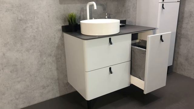 Тумба с раковиной Comforty Сорренто 90Н 00-00000821 Светло-серая смотреть онлайн