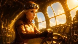 Steampunk Rider Journey to her Treasure   Cinematic AI short film