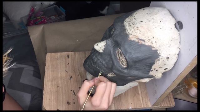 Skull sculpting by Dzhuliia Melnik смотреть онлайн