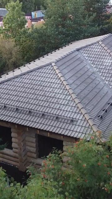 Комбинированный дом из кирпича и бревна #shorts смотреть онлайн