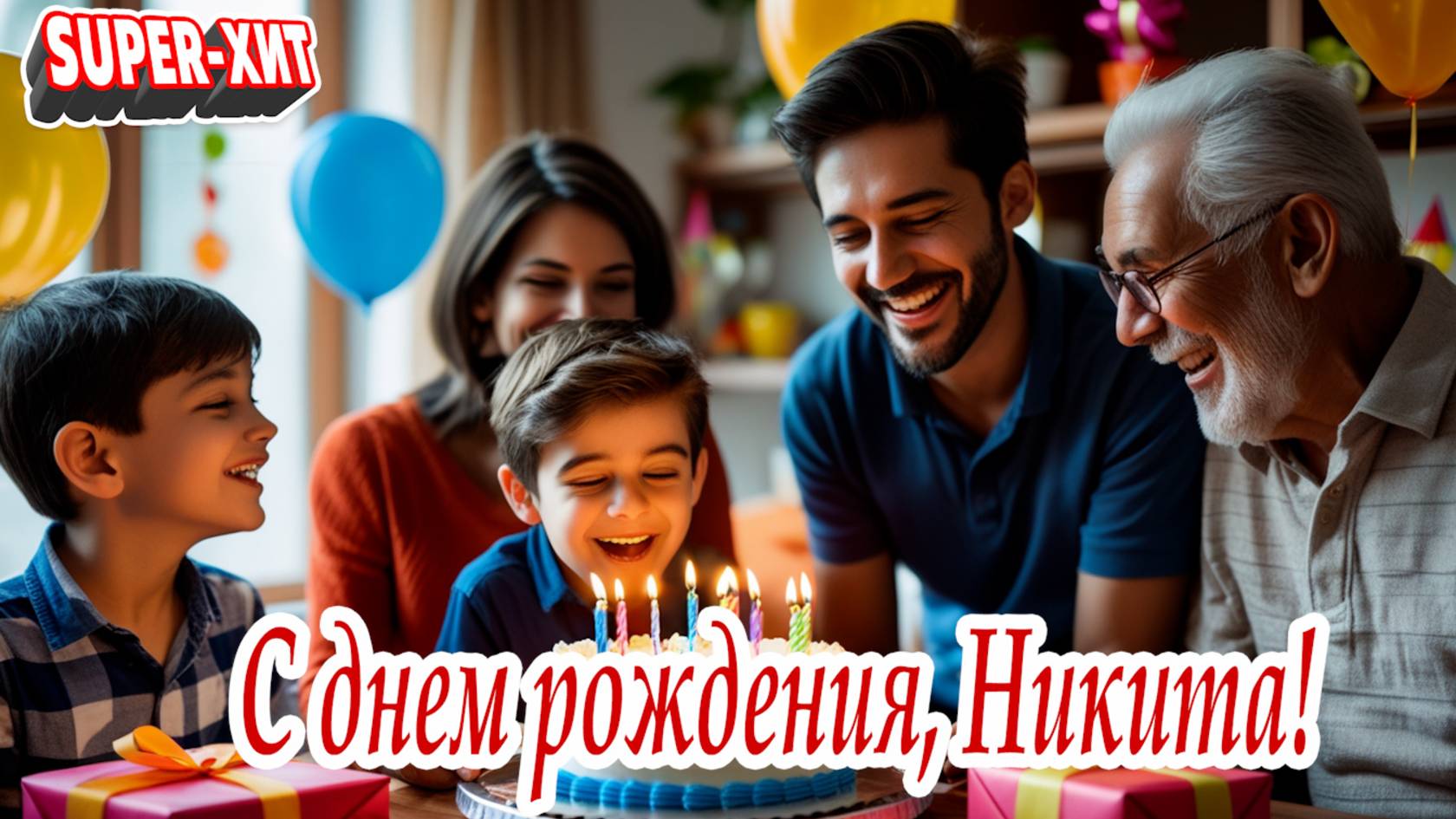 Никита, с днем рождения! 6 лет (песня на заказ - Музыкальный Апельсин) смотреть онлайн