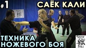 Техника ножевого боя Саёк Кали – 1.