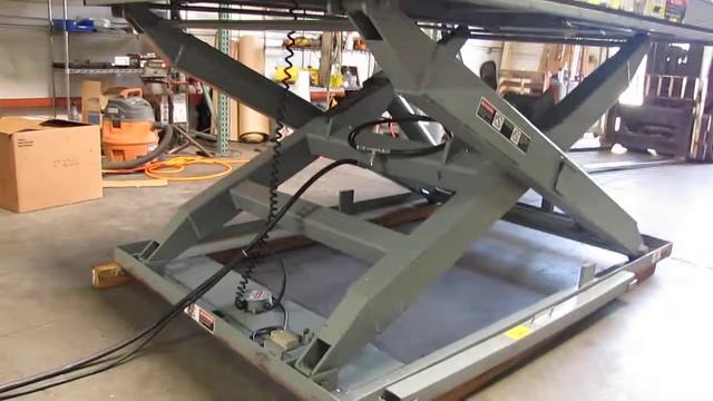 Serco Hydraulic Dock Platform Lift 96”x72” pallet loading dock 5000 lbs смотреть онлайн