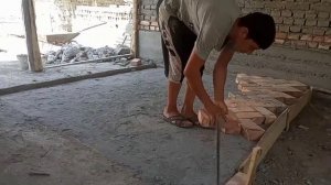 Молхонага гишт териш | Creative Road Construction Skills Use Bricks And Mortar To Create Walkways