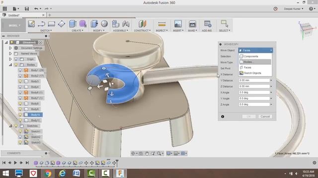 Fusion 360 - Syska Bluetooth Modelling in Fusion 360 (Speed Modelling) смотреть онлайн