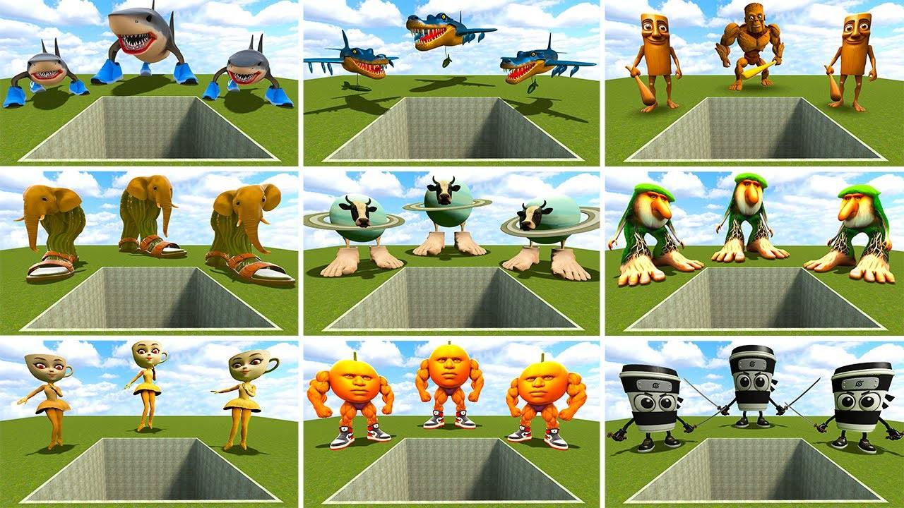 ВСЕ ИТАЛЬЯНСКИЕ МЕМЫ ПАДАЮТ В ОГРОМНУЮ ДЫРУ В ГАРРИС МОДЕ смотреть онлайн