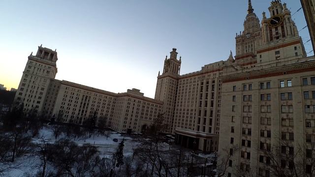 ДК МГУ -- MSU Timelapse смотреть онлайн