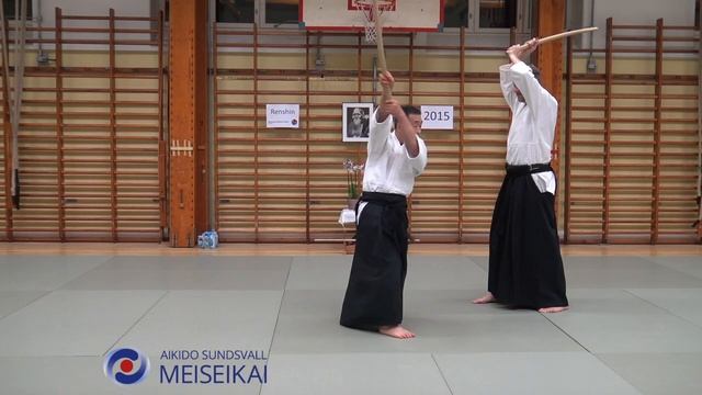 12 Aikido Ken Tai Ken Katadorimenuchi Shihonage, Shishiya Sensei Malmö 2015