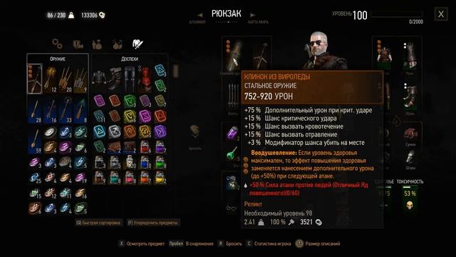 ведьмак 3 - лучшие оружие и доспехи в игре, мнение