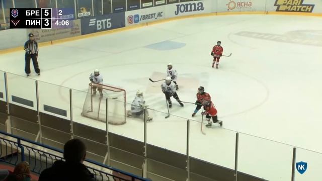 Открытое первенство Республики Беларусь по хоккею с шайбой. Брест 1-Пинские ястребы. Левая половина смотреть онлайн