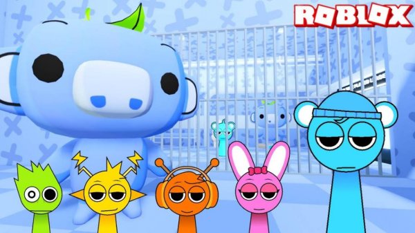 Sprunki Sky Играет в Дискорд Вампус(Wampus) в Prison Run Obby в ROBLOX | Incredibox Sprunki #roblox