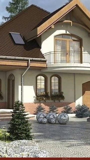 Проект коттеджа с мансардой. #проектыдомов #shorts