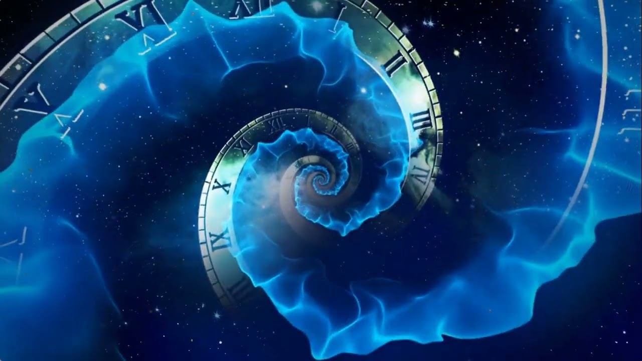 Футаж Космические часы Space clock смотреть онлайн