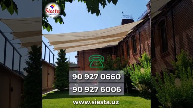 Парусные натяжные конструкции от Siesta.uz #shading #design #home #hotel #restaurant смотреть онлайн