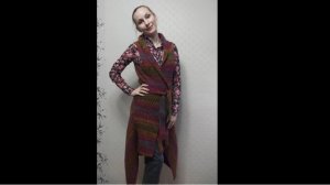 Экспресс МК  жилет спицами// Как я вязала жилет спицами