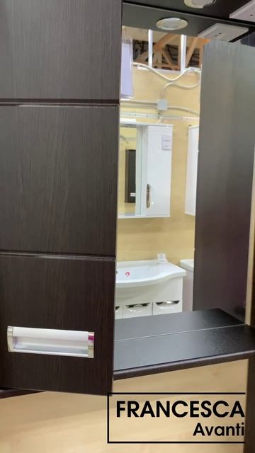 Зеркало-шкаф Francesca Кубо 60 С венге смотреть онлайн