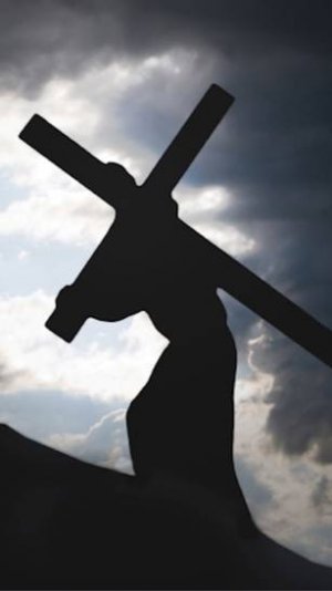 Крест тяжёлый, Крест тяжёлый, тяжело его нести, подкрепи меня Спаситель здесь на жизненном пути