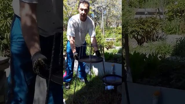 Сковорода с подставкой для рыбалки, отдыха на природе смотреть онлайн