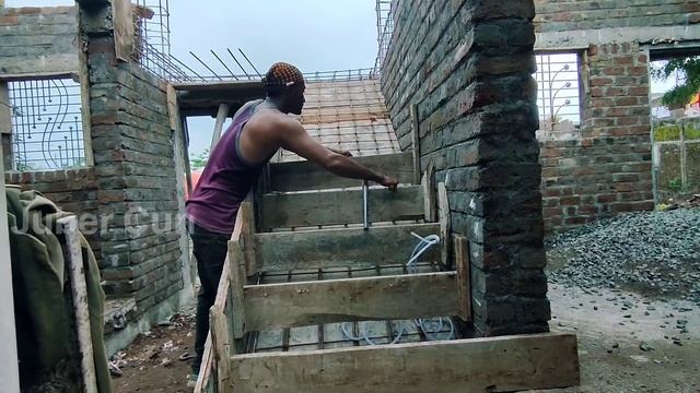 centring work concrete staircase/staircase concrete work/best staircase desing смотреть онлайн