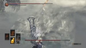 Dark Souls 3 Безымянный король. Гигантский дымный меч. NG+5.