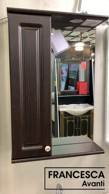 Шкаф-зеркало Francesca Империя 55 венге смотреть онлайн