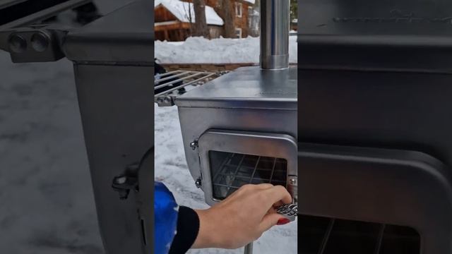 Купили новую печку в палатку #Печка#Печкавпалатку#ФинскаПечка #Обзорпечки# #дикийотдых #Печка смотреть онлайн